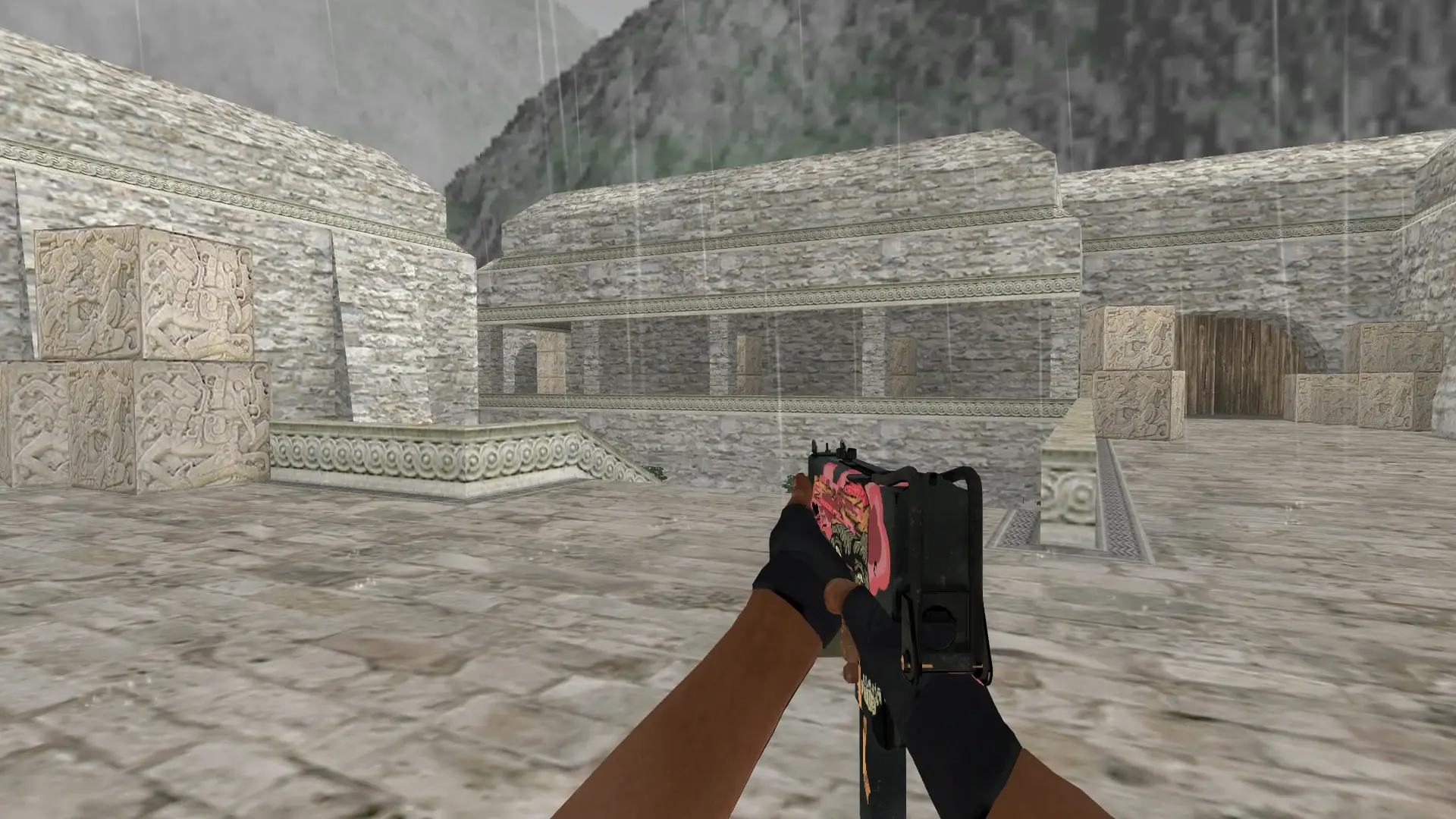 MAC-10 | Curse — de_aztec (first person)