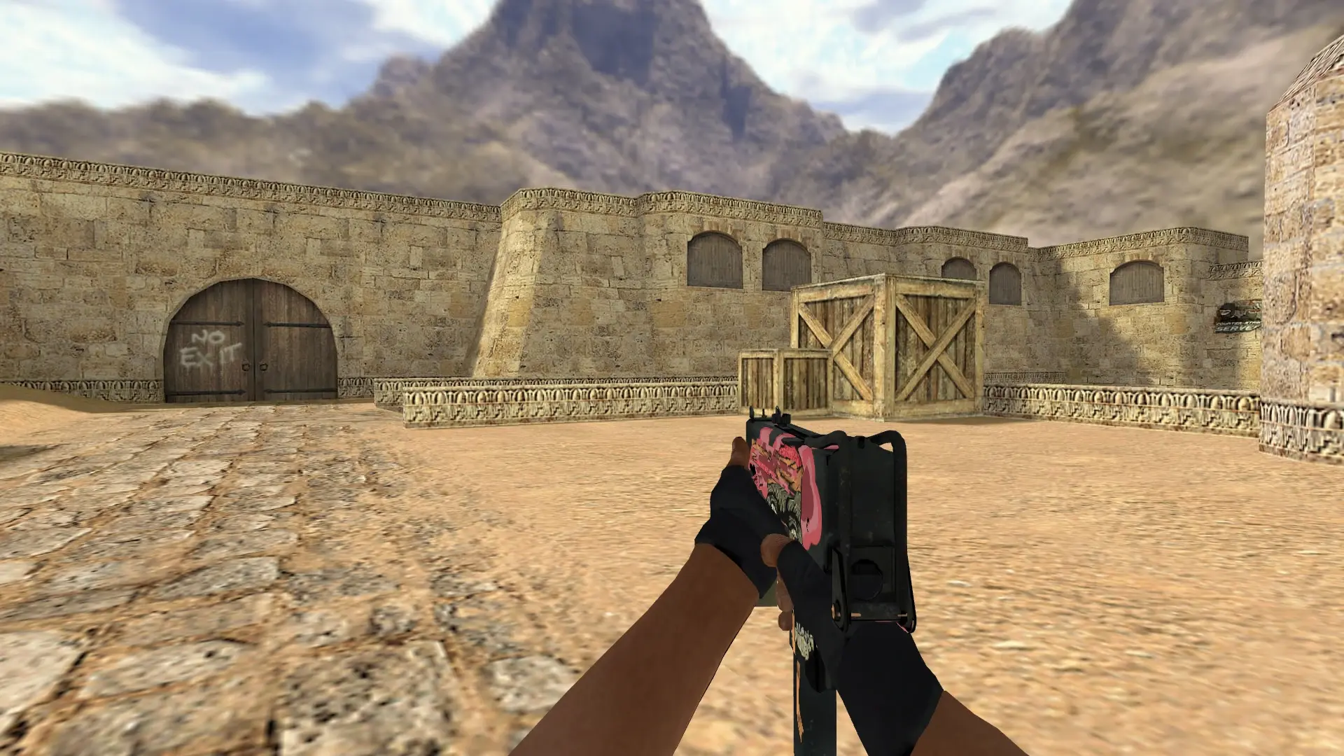 MAC-10 | Curse — de_dust2 (first person)