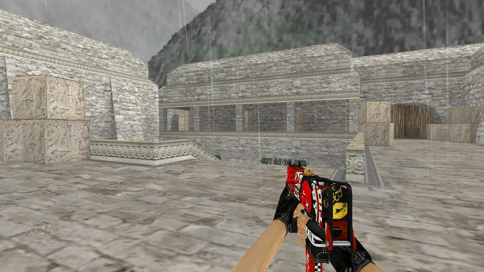 MAC-10 Demolition Derby — de_aztec (first person)