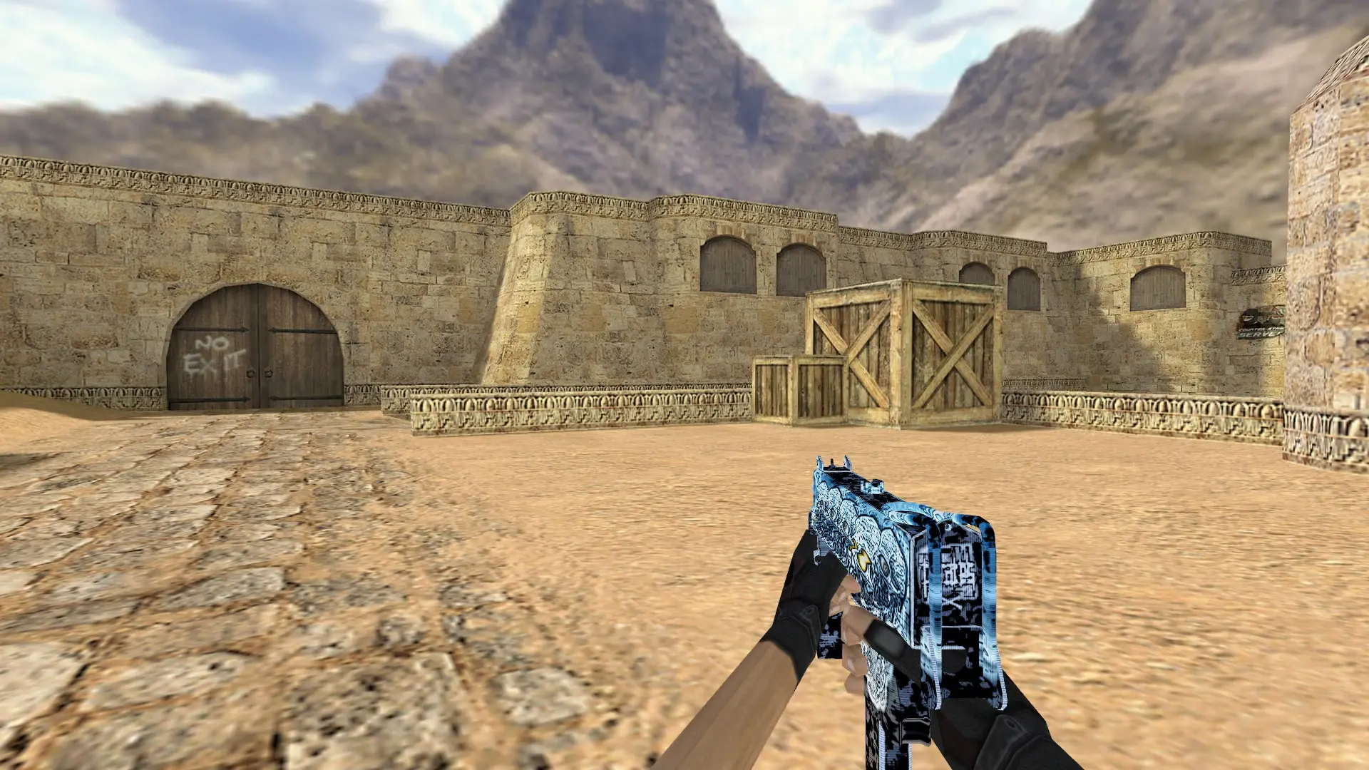 MAC-10 Diamond Skull — de_dust2 (first person)