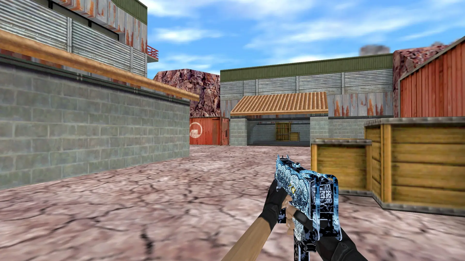 MAC-10 Diamond Skull — de_nuke (first person)
