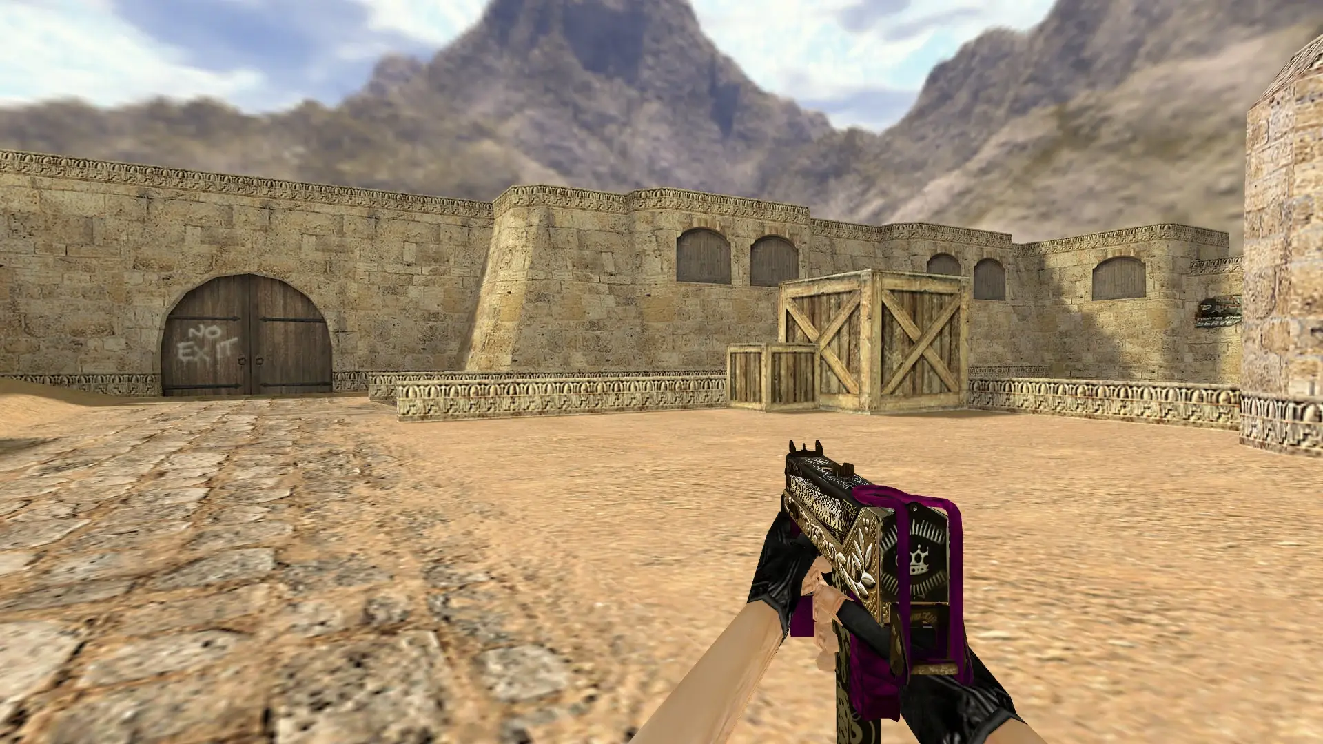 MAC-10 Discerning Thug Option B — de_dust2 (first person)