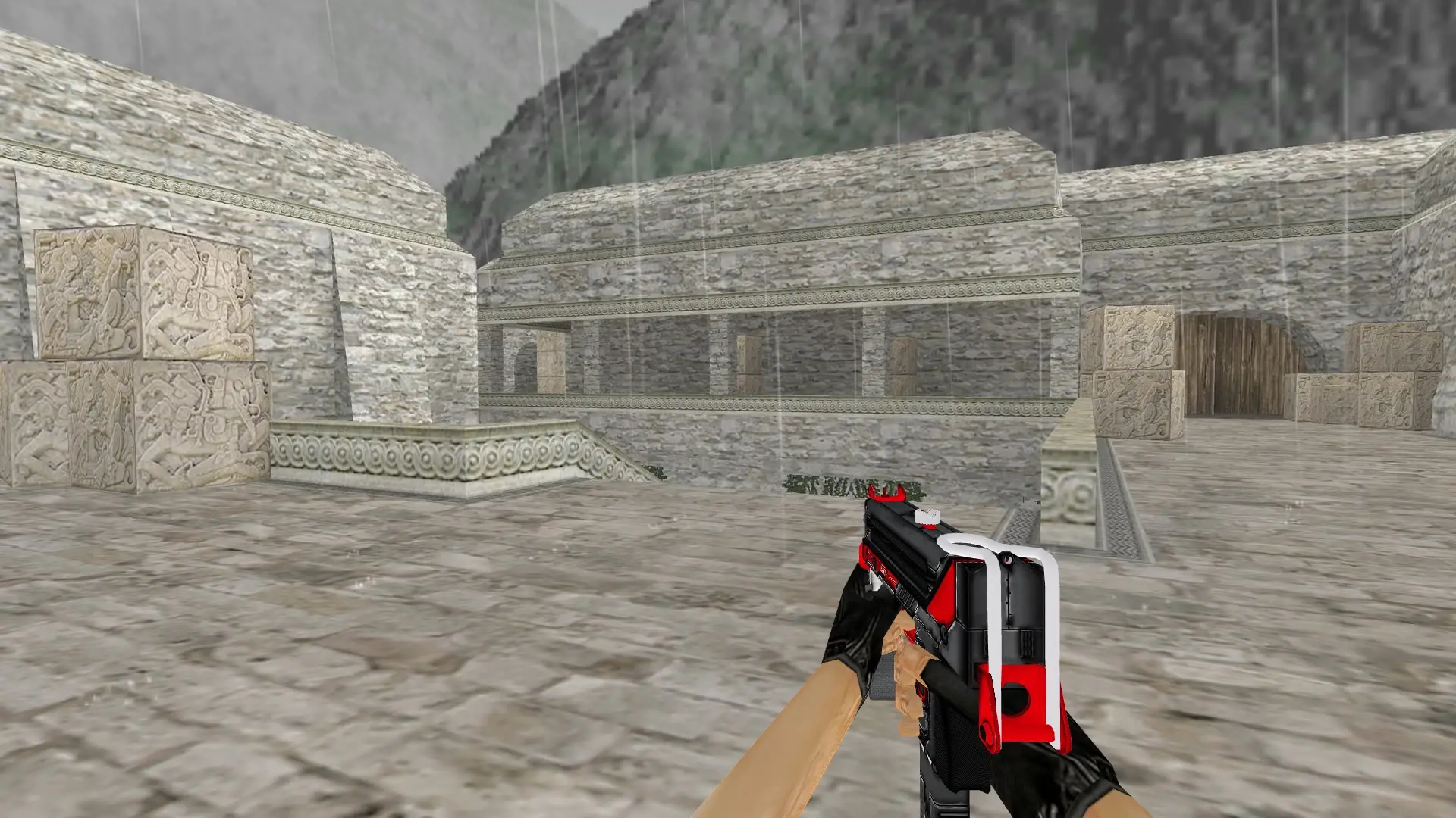 MAC-10 Downfall — de_aztec (first person)