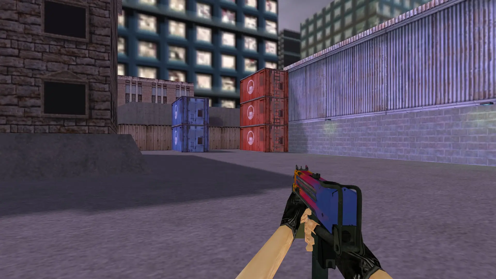 MAC-10 | Fade — cs_assault (first person)