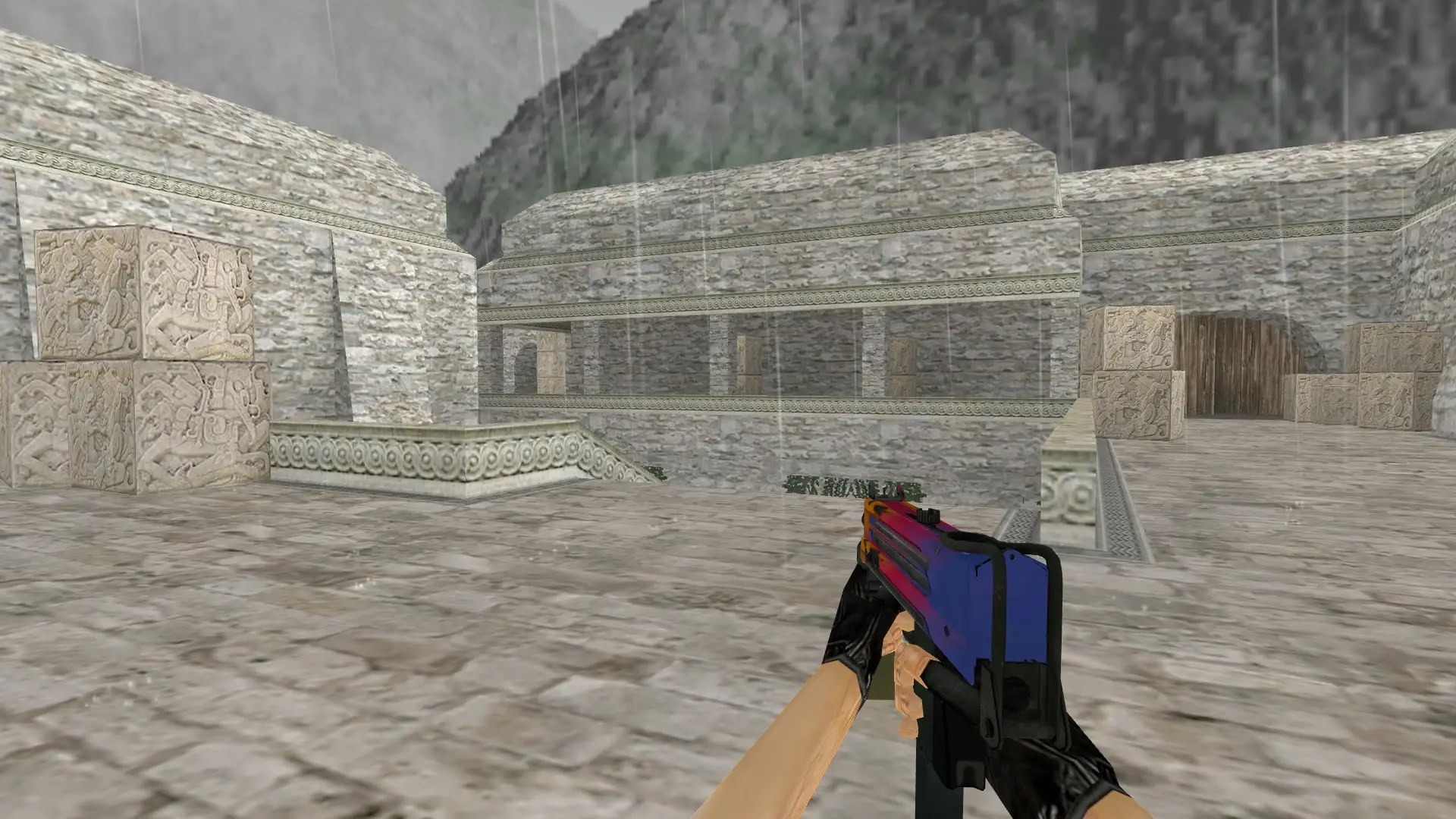 MAC-10 | Fade — de_aztec (first person)