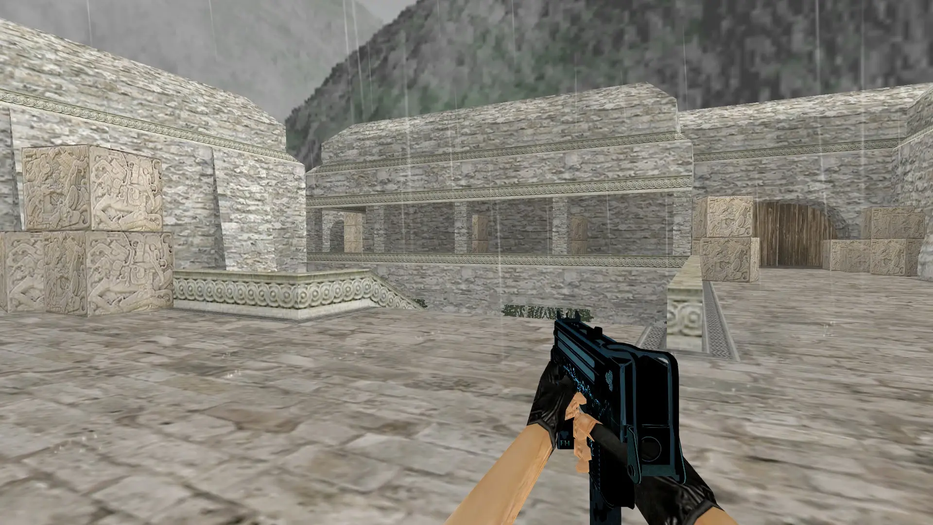 MAC-10 Frost Hive — de_aztec (first person)