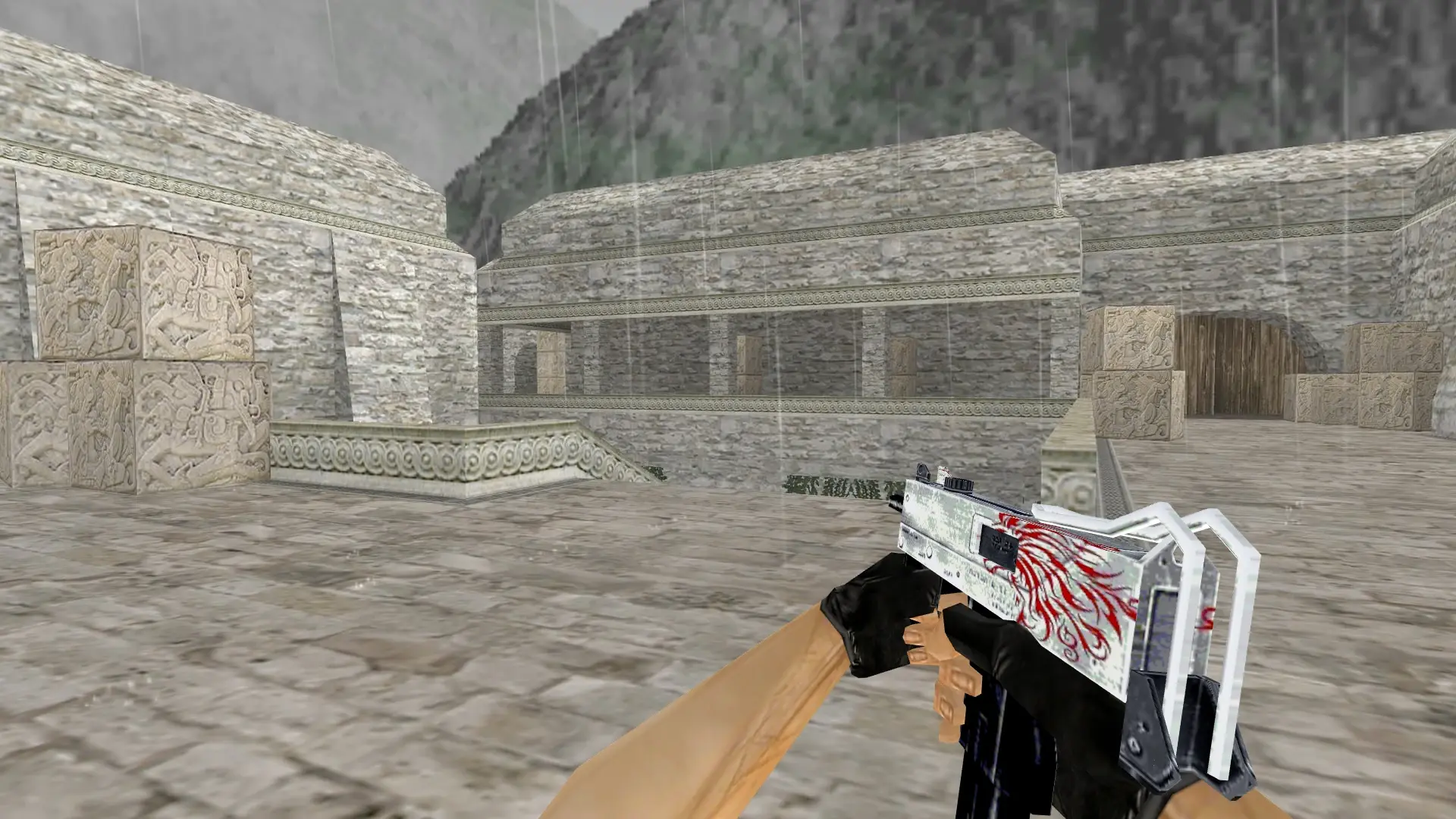 MAC-10 Frostbite — de_aztec (first person)