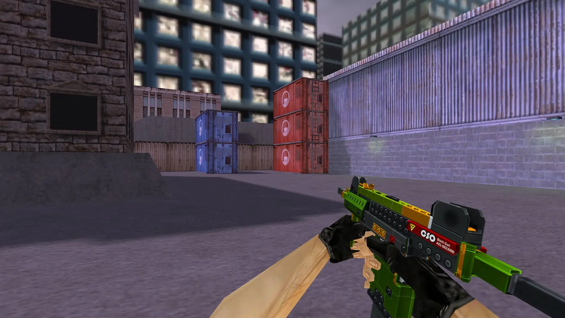 MAC-10 Lego — cs_assault (first person)