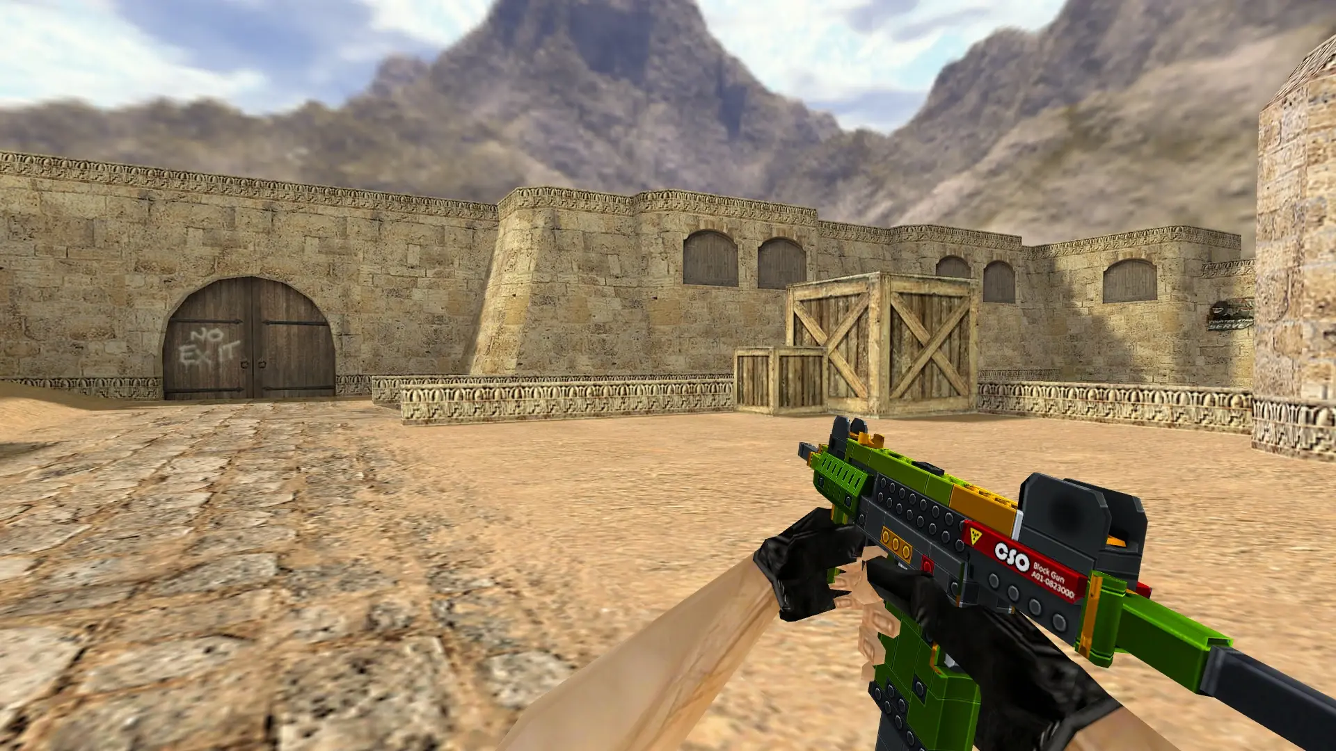 MAC-10 Lego — de_dust2 (first person)