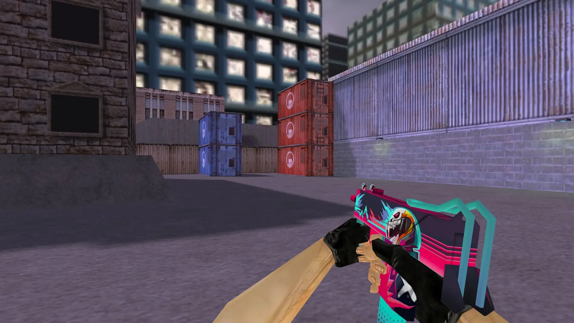 MAC-10 | Neon Rider — cs_assault (first person)