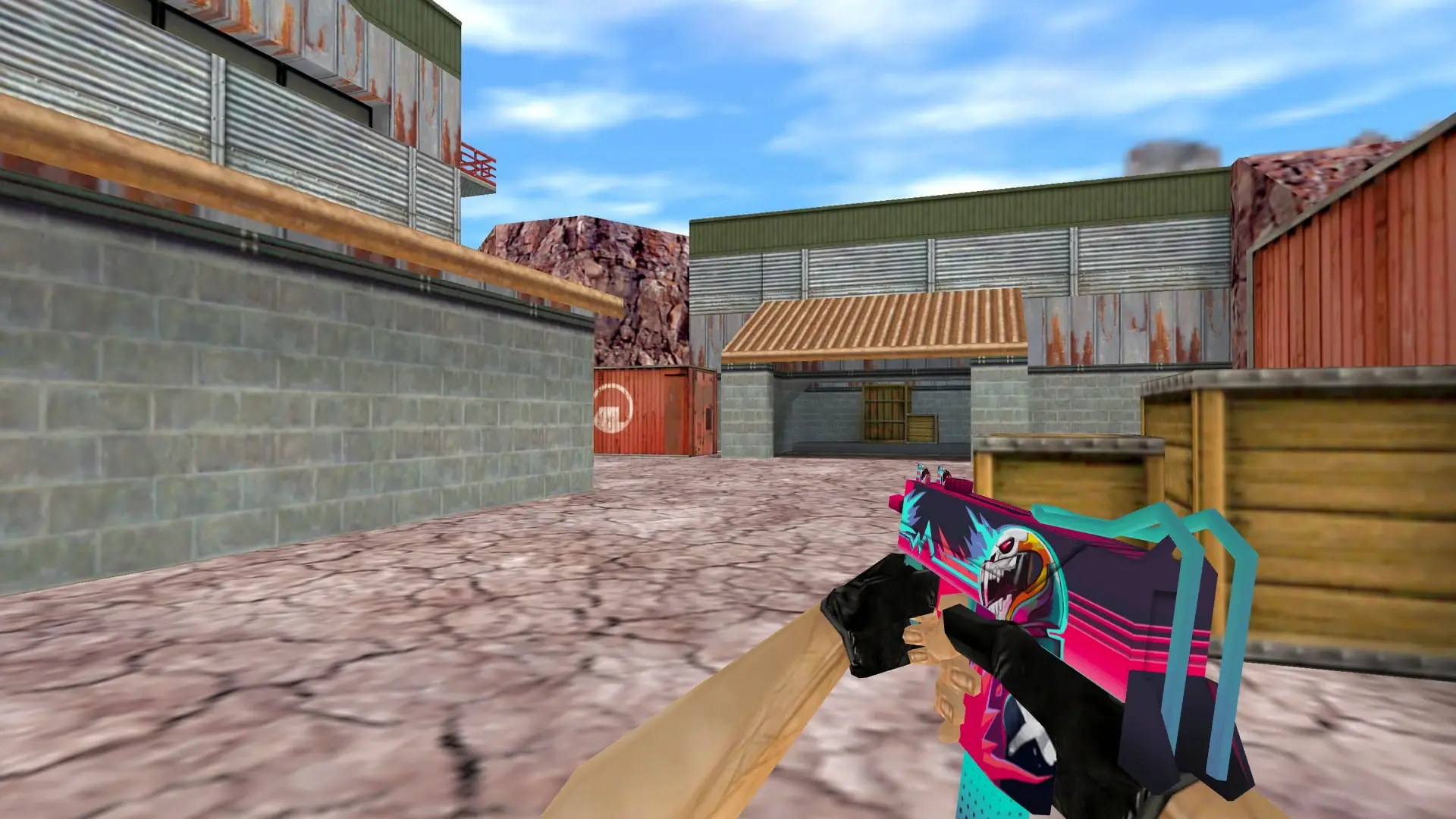 MAC-10 | Neon Rider — de_nuke (first person)
