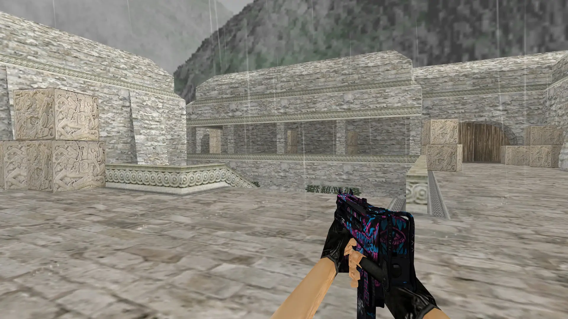 MAC-10 Psycho — de_aztec (first person)