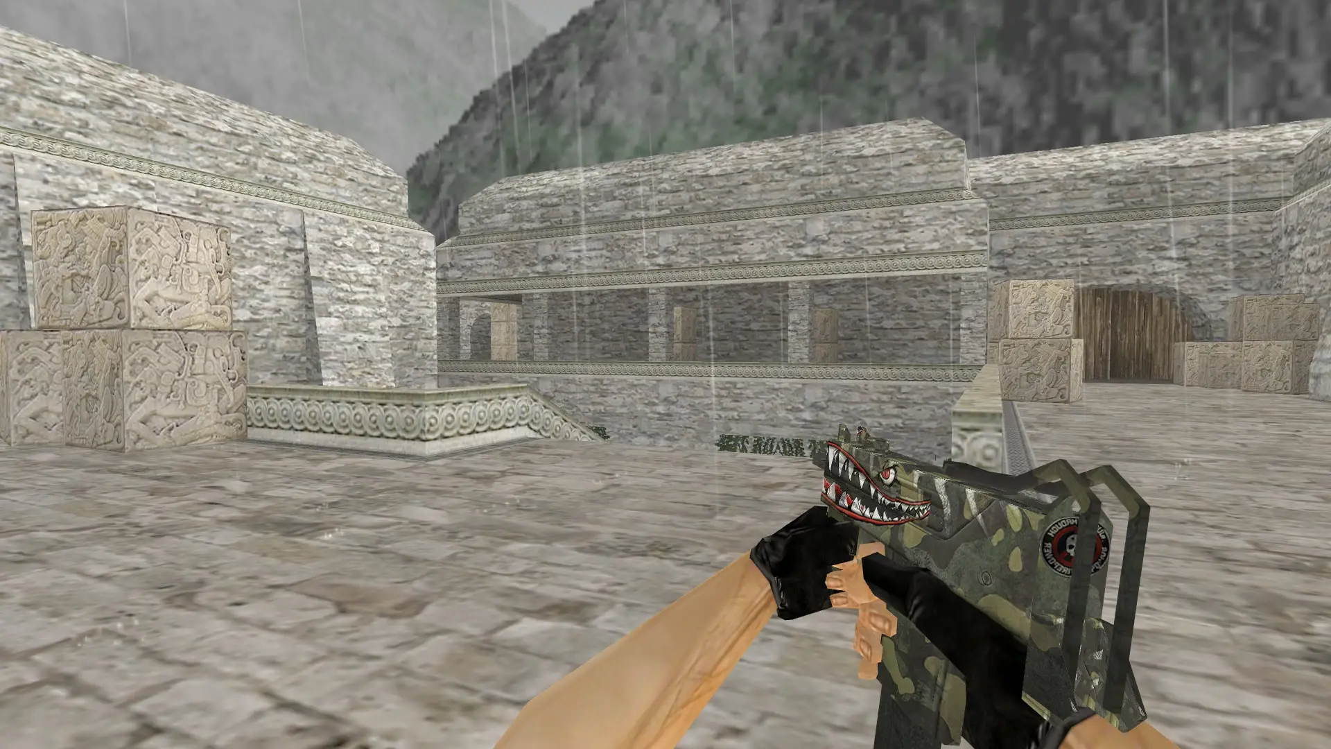 MAC-10 Spitfire — de_aztec (first person)