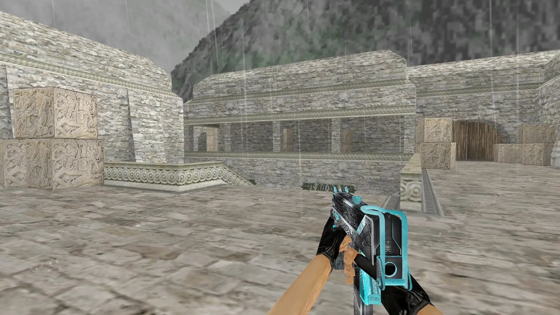 MAC-10 Steel Dragon — de_aztec (first person)