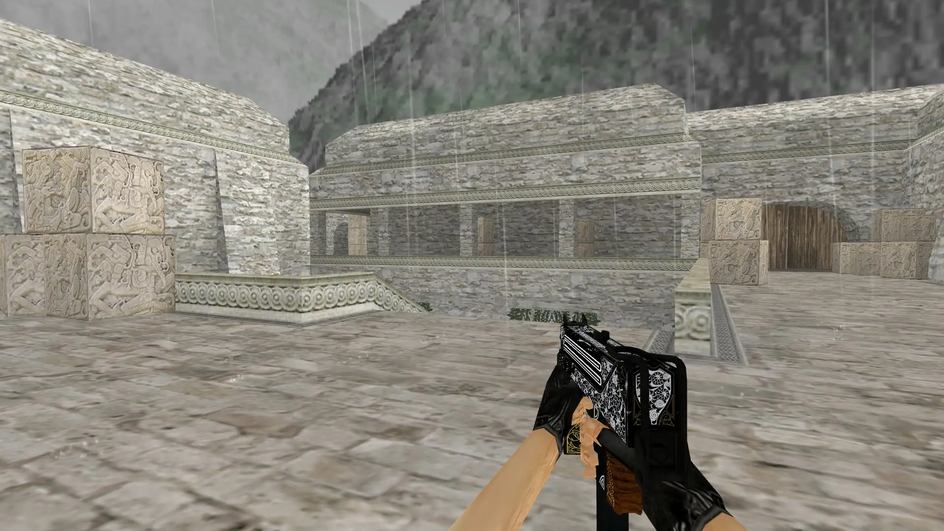 MAC-10 Tales of The Hunter — de_aztec (first person)