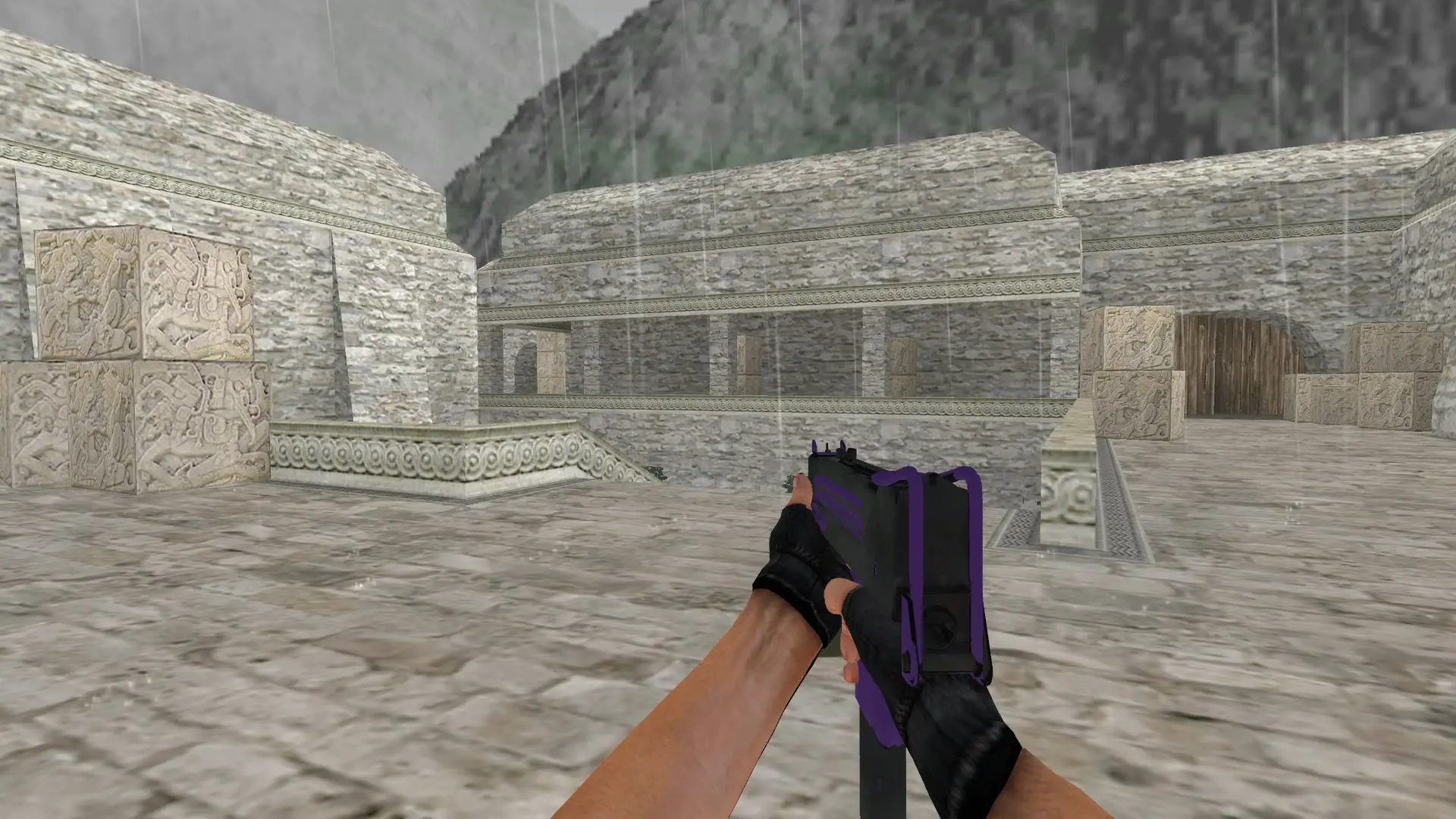 MAC-10 Ultraviolet — de_aztec (first person)