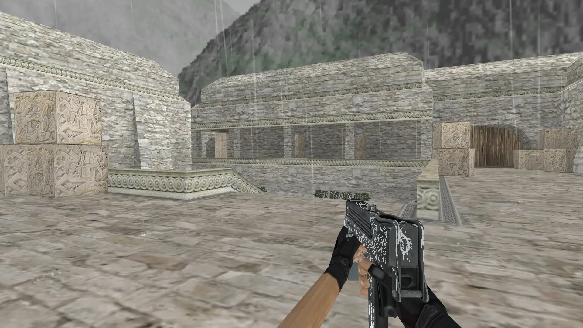MAC-10 Whitefish — de_aztec (first person)
