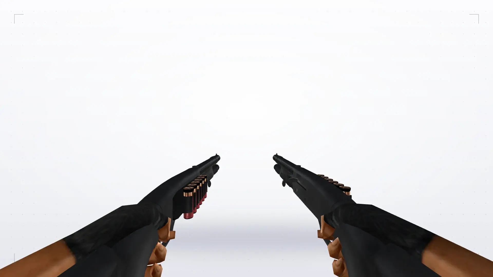 Dual Shotguns — first person