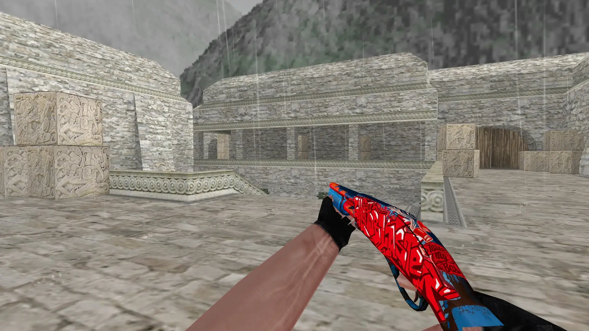 Sawed-Off Ghetto Blaster — de_aztec (first person)