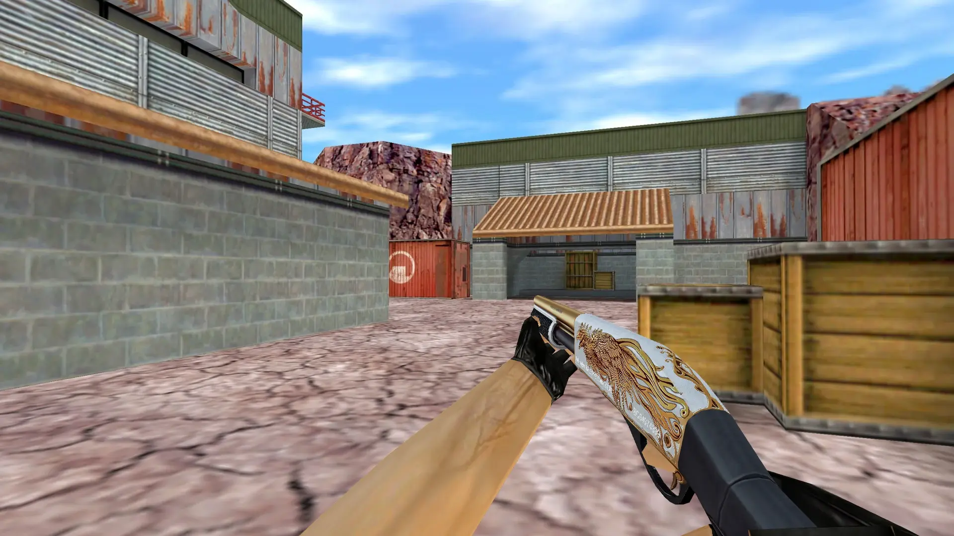 Sawed-Off Gray Phoenix — de_nuke (first person)