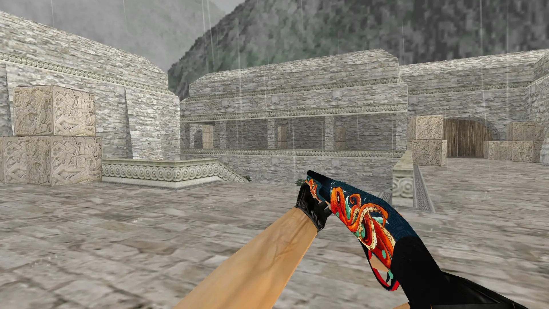 Sawed-Off | The Kraken — de_aztec (first person)