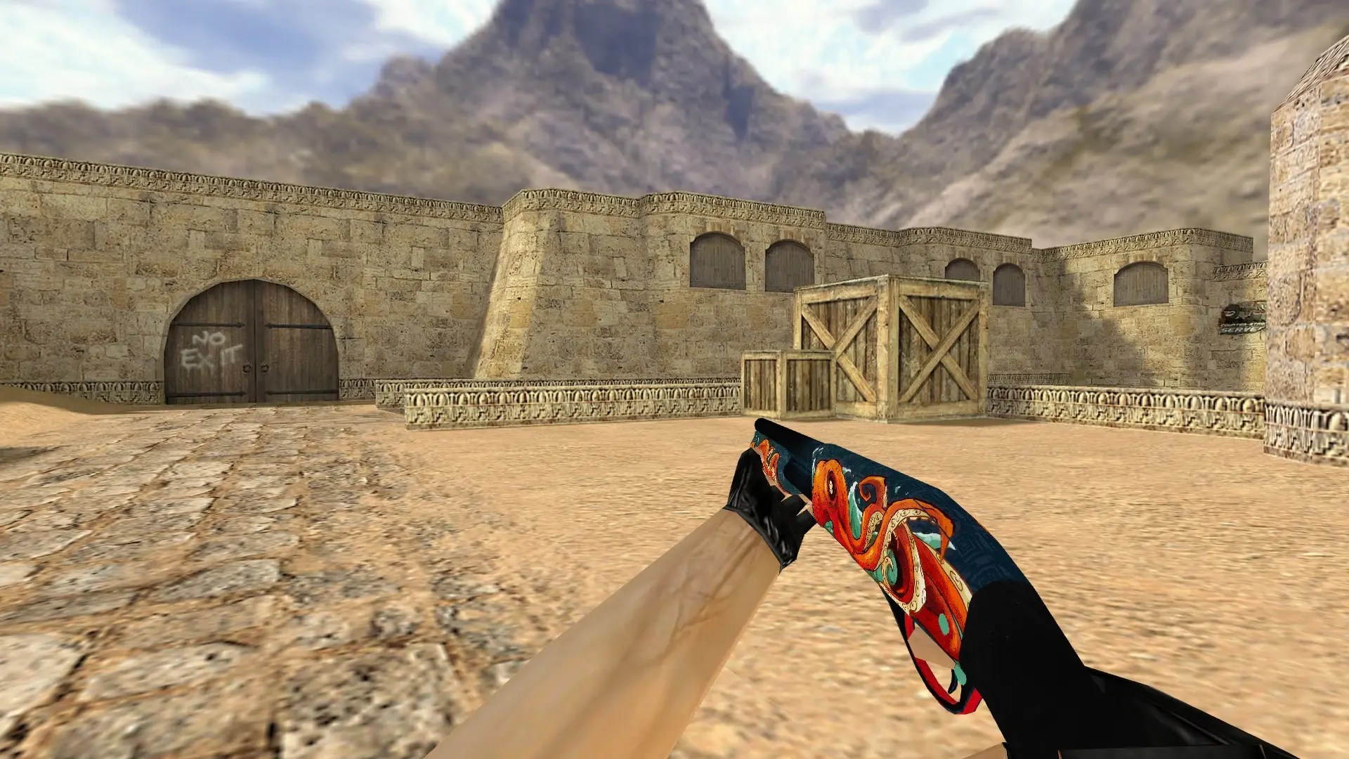 Sawed-Off | The Kraken — de_dust2 (first person)