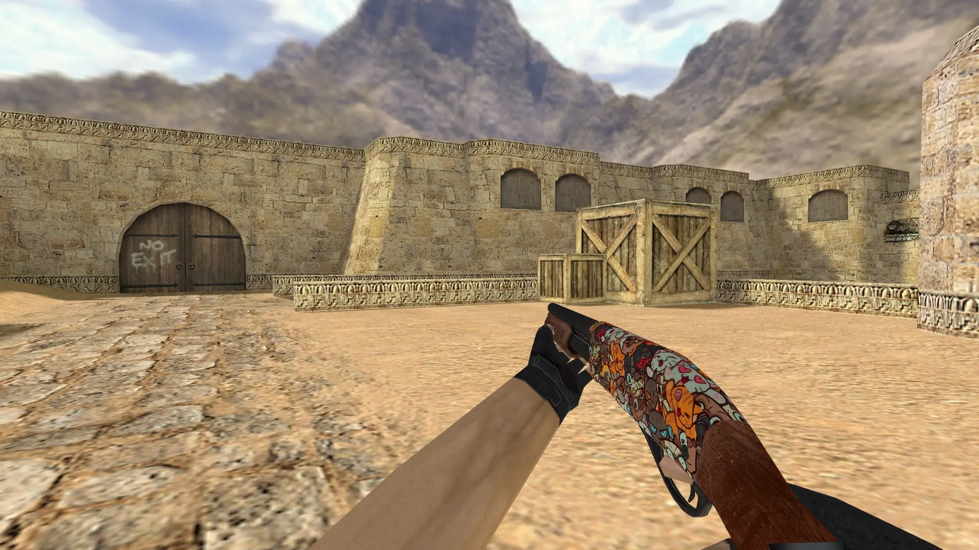 Sawed-Off PAW — de_dust2 (first person)