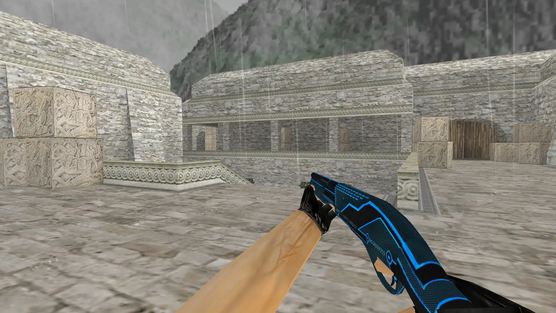 Sawed-Off Plasmax — de_aztec (first person)