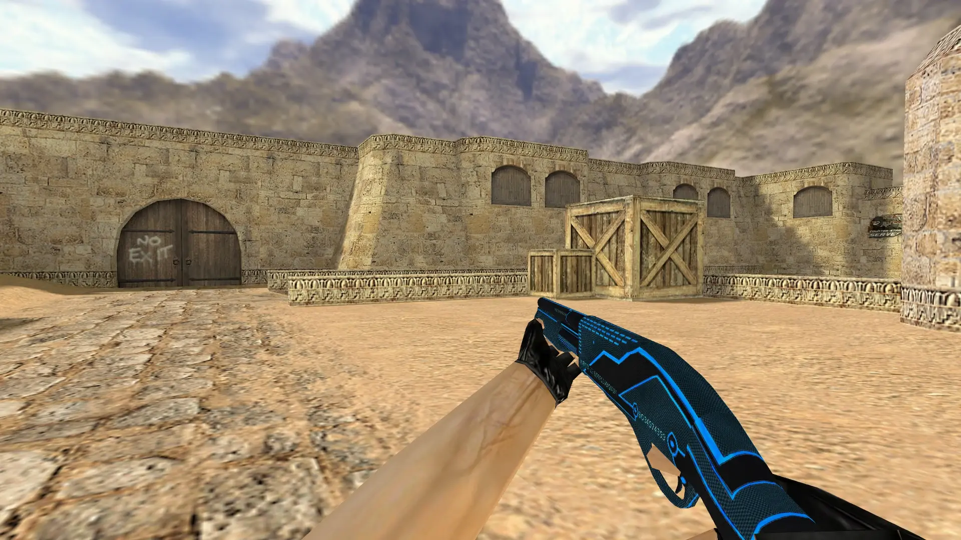 Sawed-Off Plasmax — de_dust2 (first person)