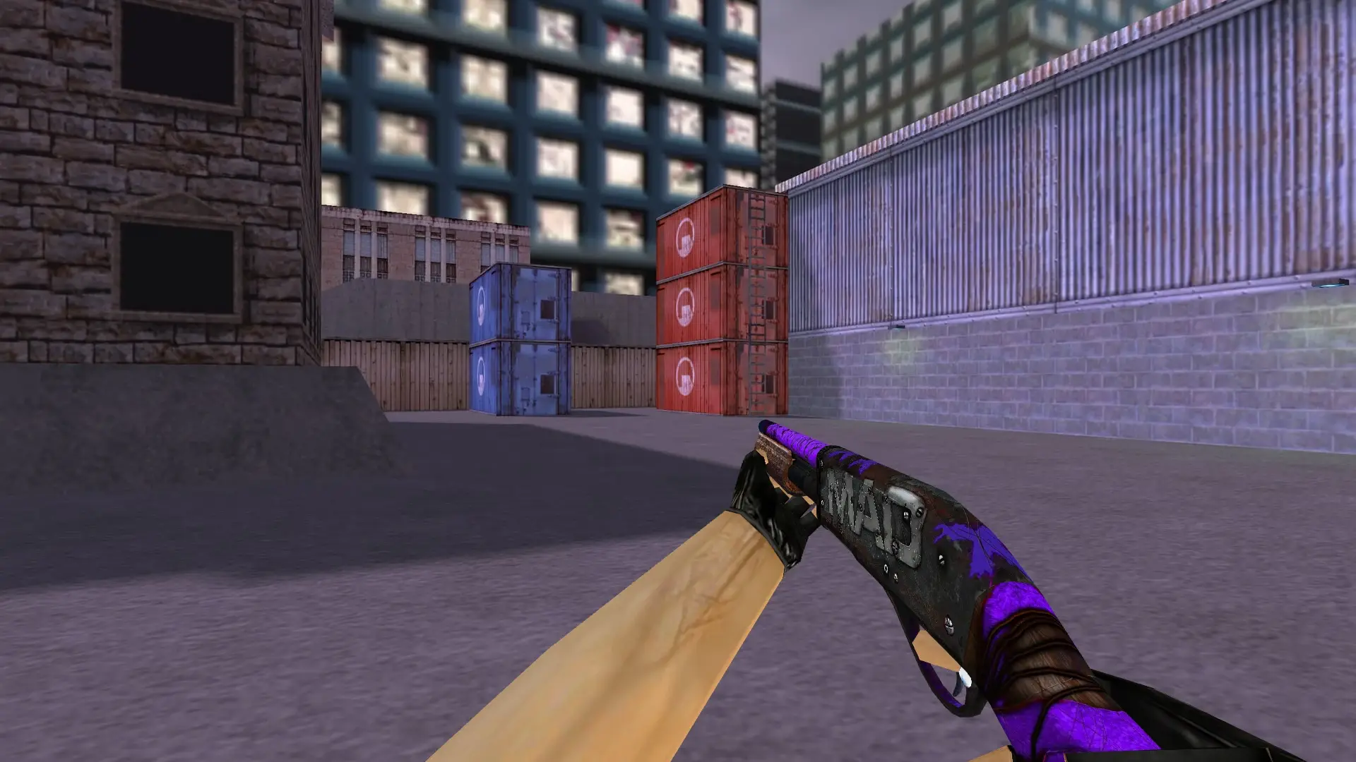 Sawed-Off Purple Maniac — cs_assault (first person)