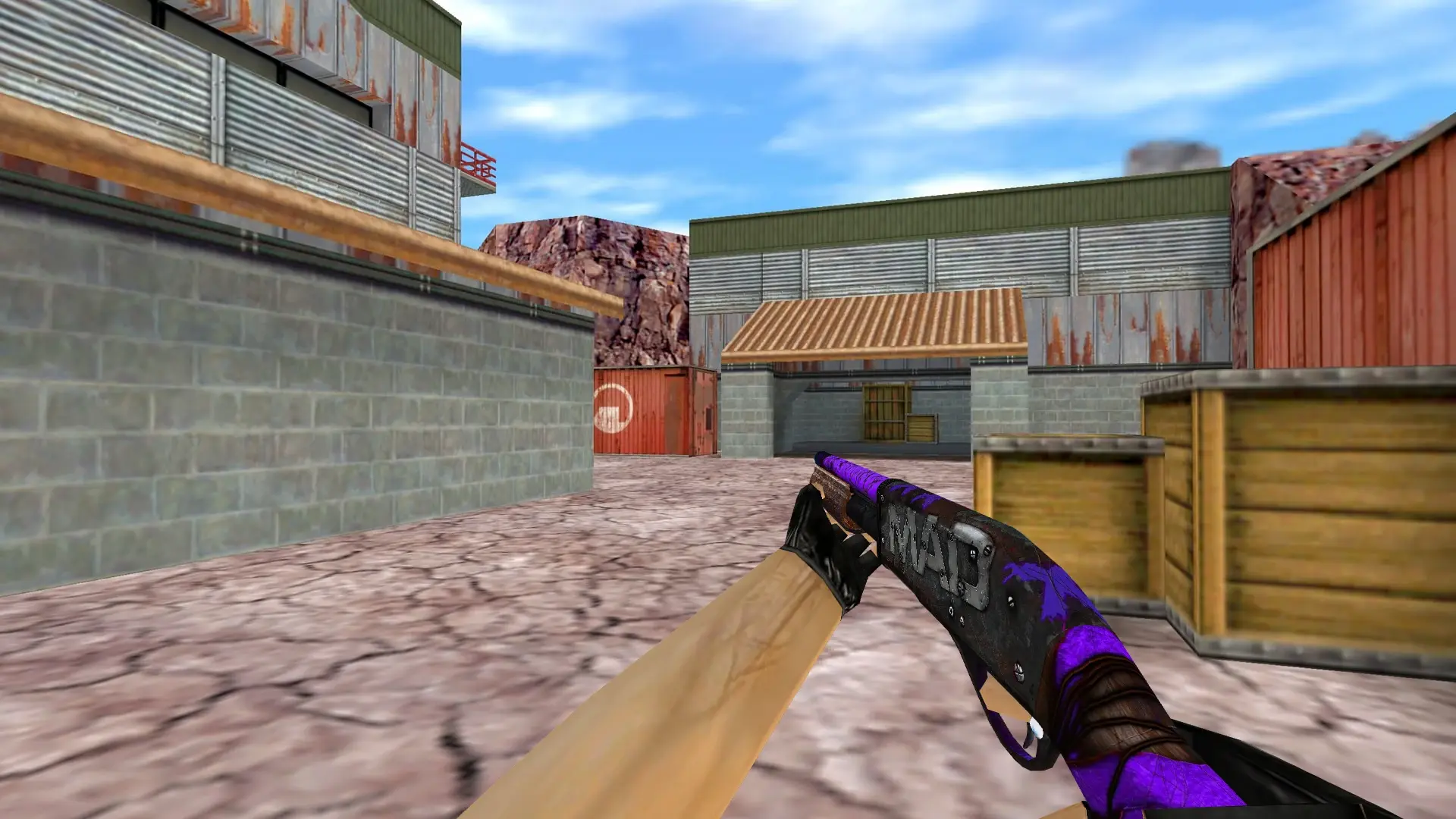 Sawed-Off Purple Maniac — de_nuke (first person)