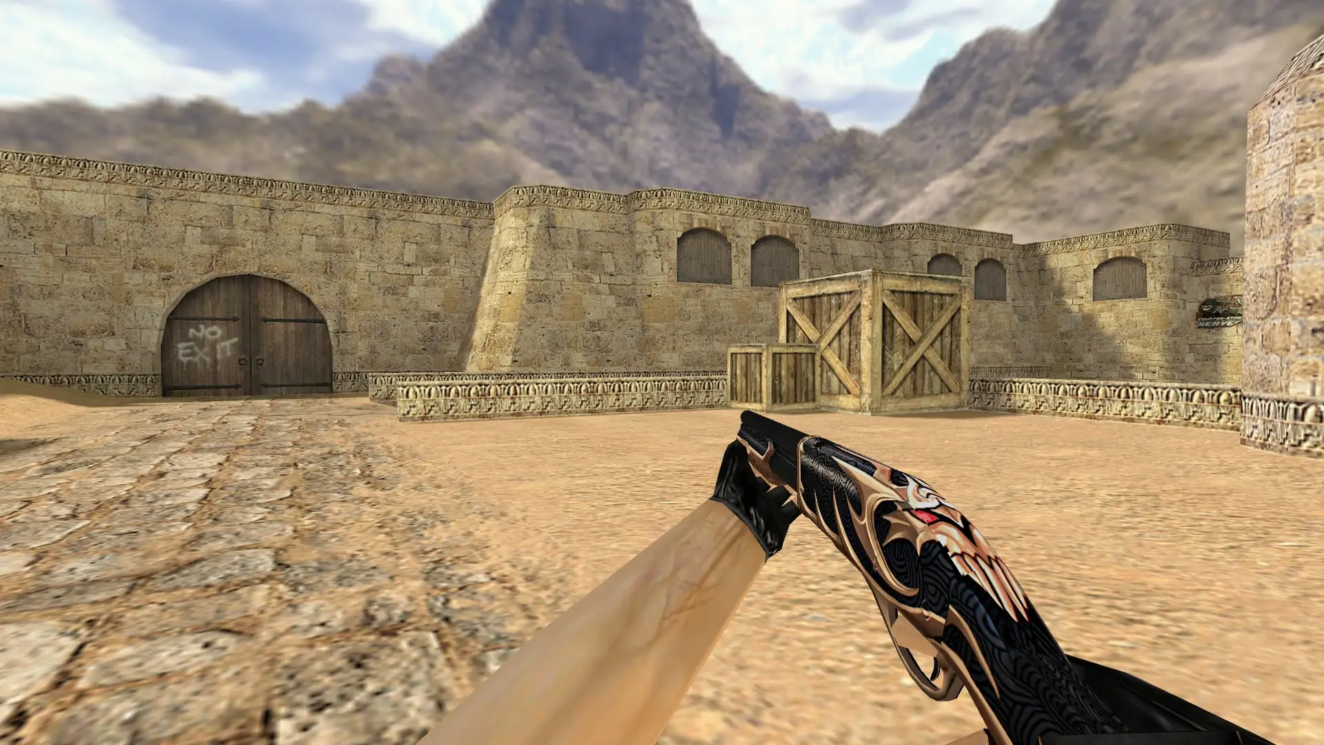 Sawed-Off Ragnarok — de_dust2 (first person)