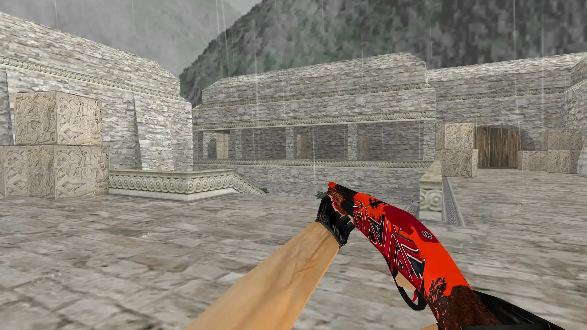 Sawed-Off Ringleader — de_aztec (first person)