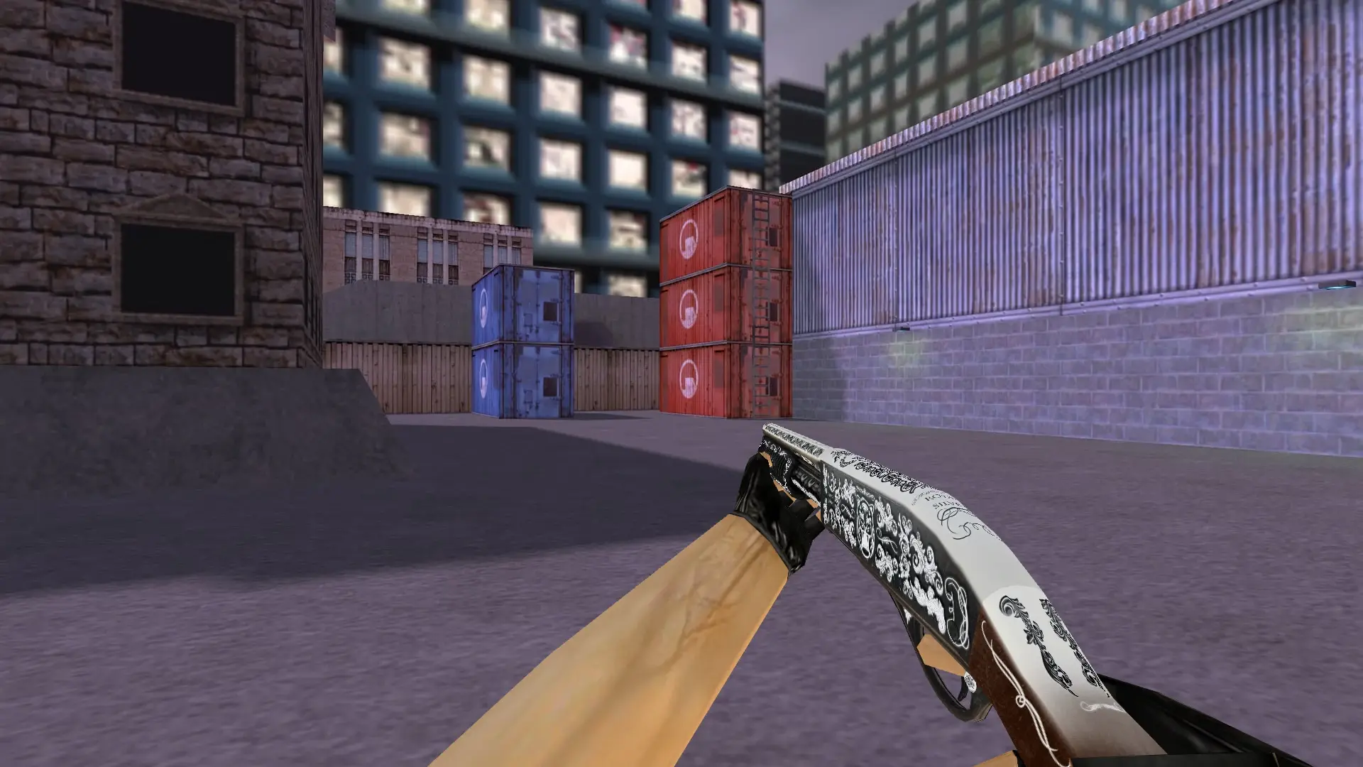 Sawed-Off Royal Silver — cs_assault (first person)