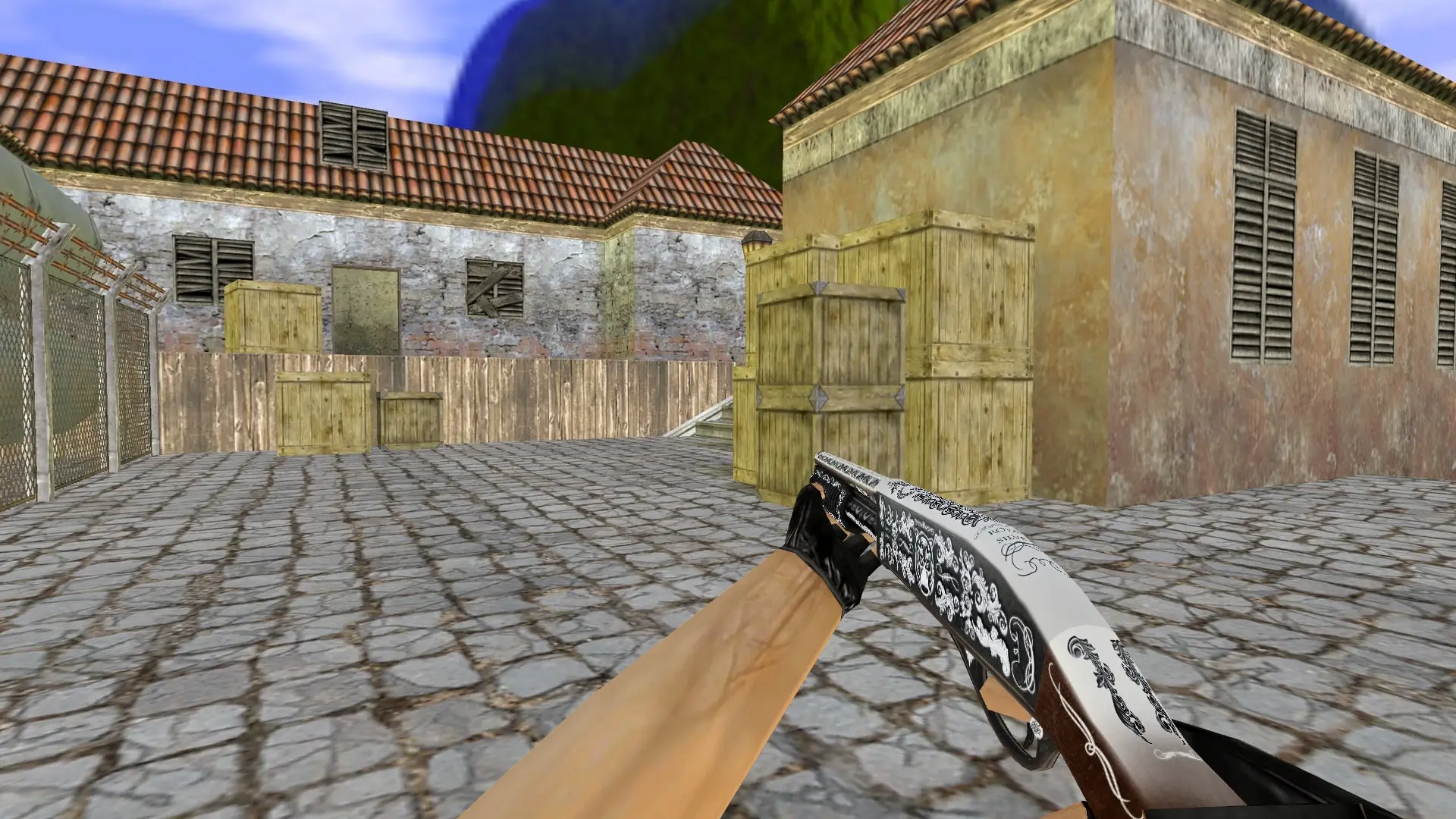 Sawed-Off Royal Silver — de_inferno (first person)