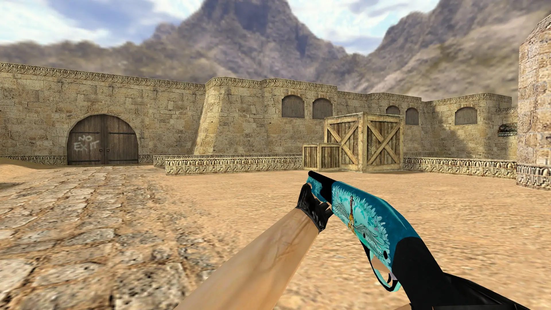 Sawed-Off | Serenity — de_dust2 (first person)