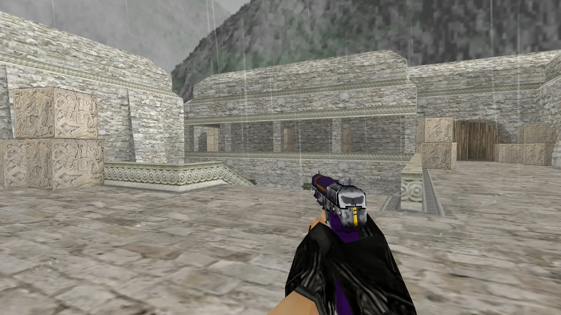 Five-SeveN Sarge Purple — de_aztec (first person)