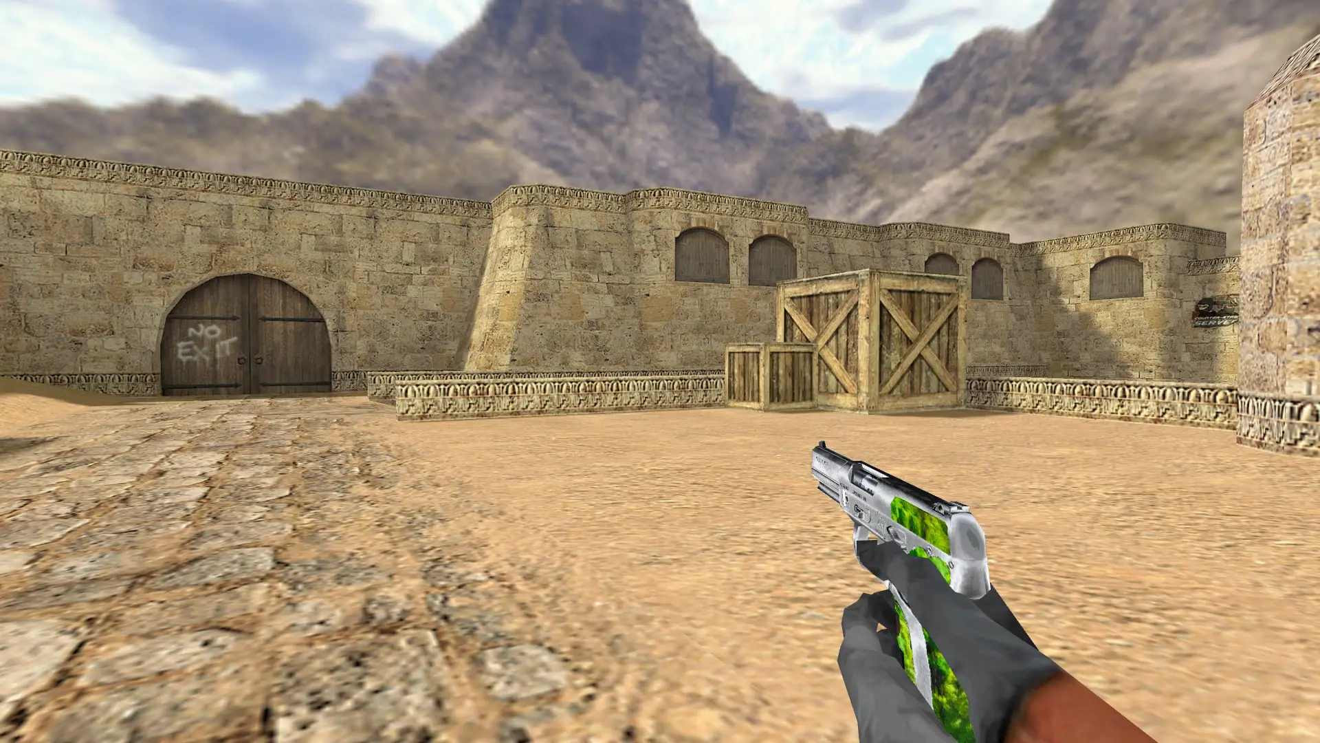 Five-SeveN Silver Leaf — de_dust2 (first person)