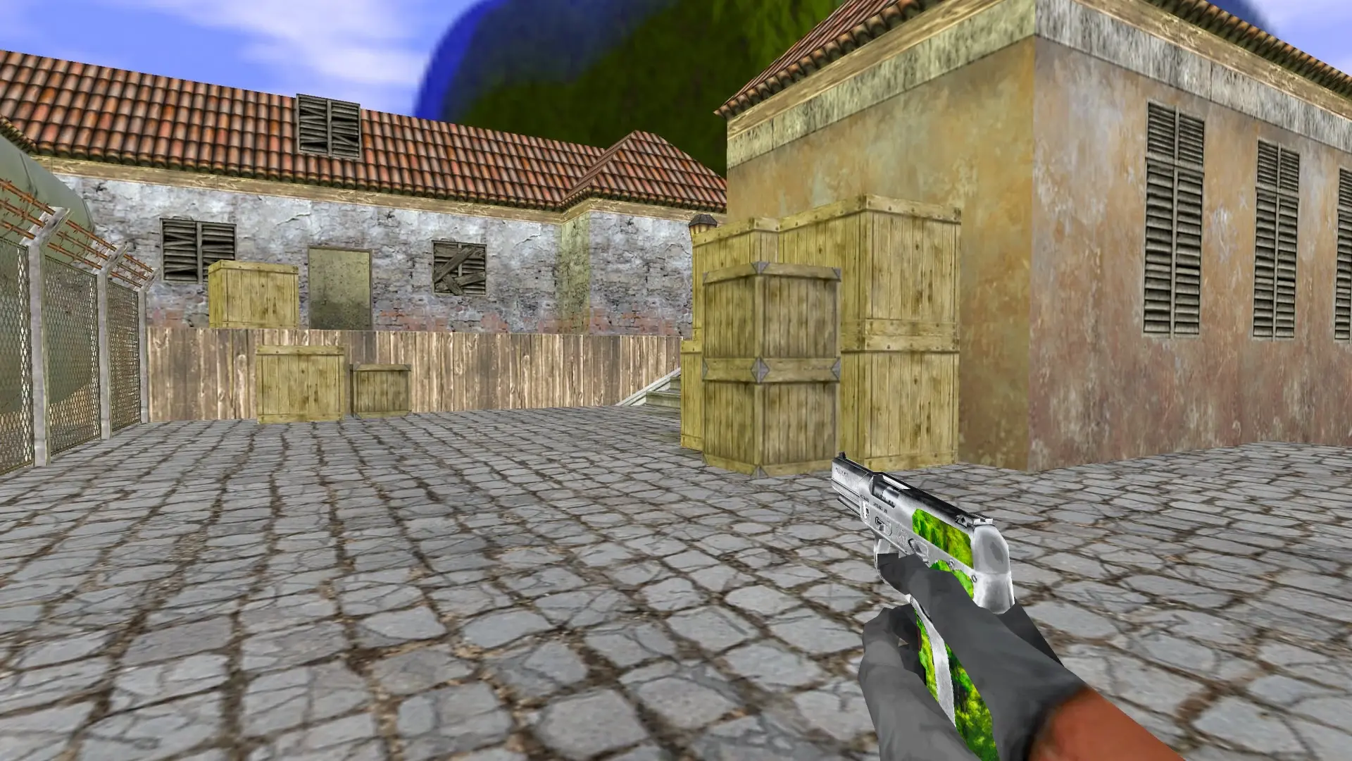 Five-SeveN Silver Leaf — de_inferno (first person)