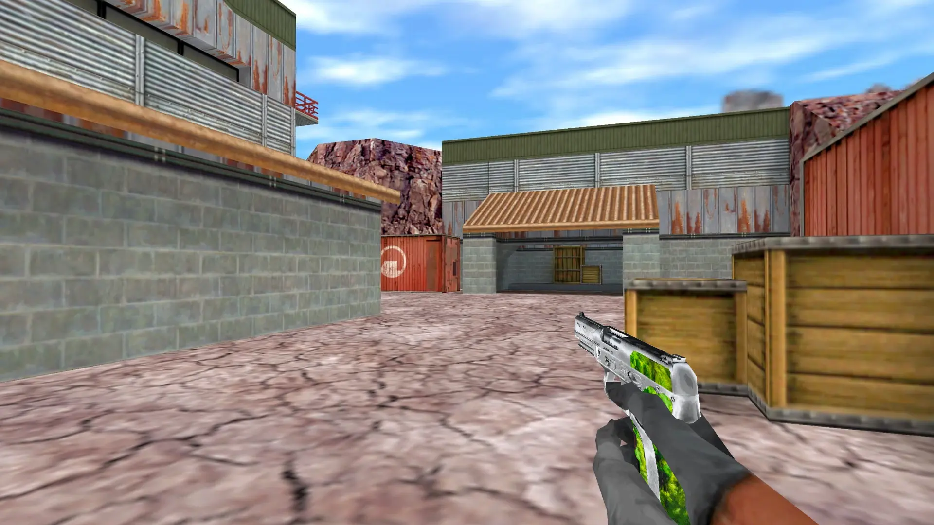 Five-SeveN Silver Leaf — de_nuke (first person)