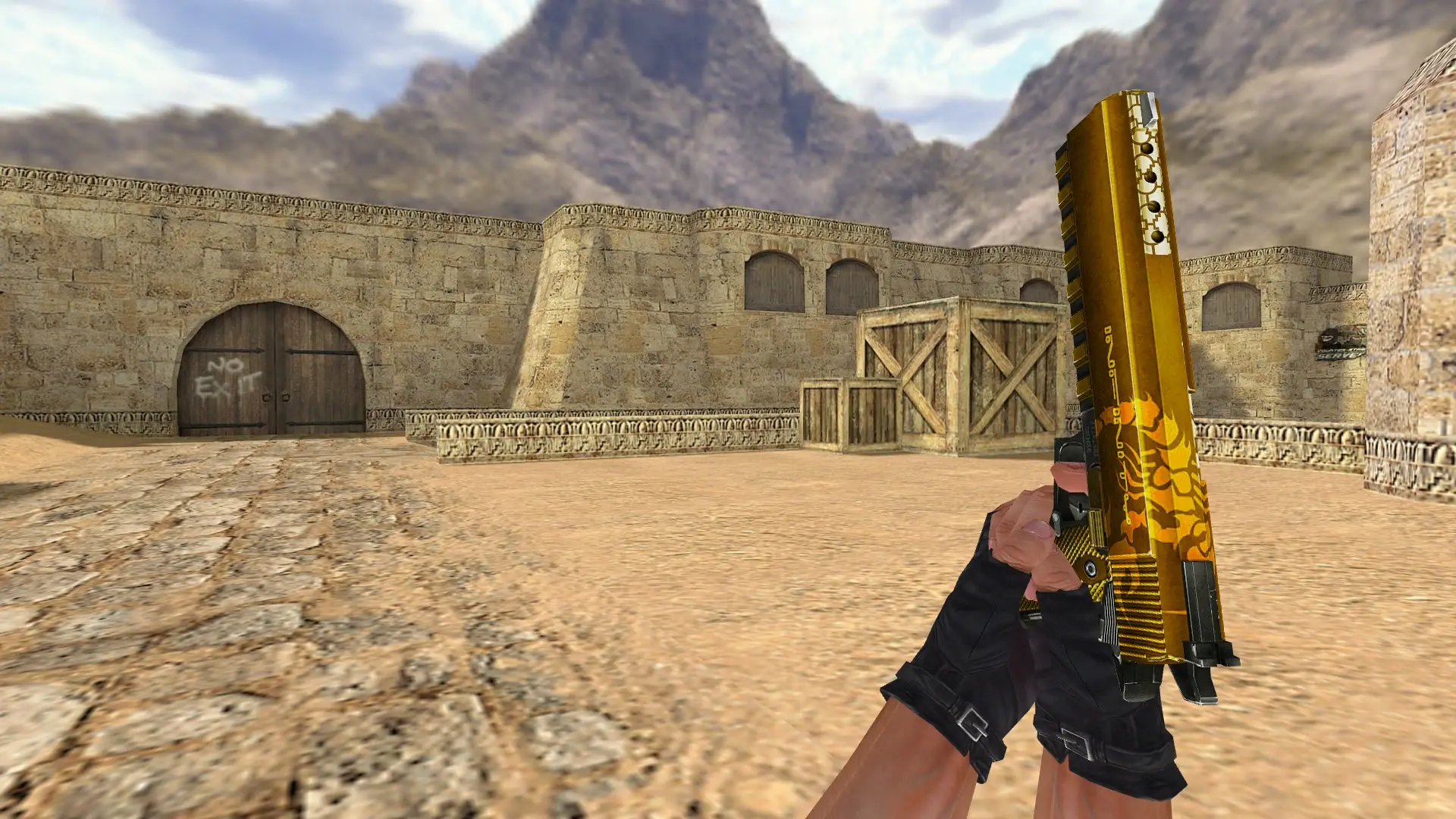 Infinity Golden Scorpion — de_dust2 (first person)