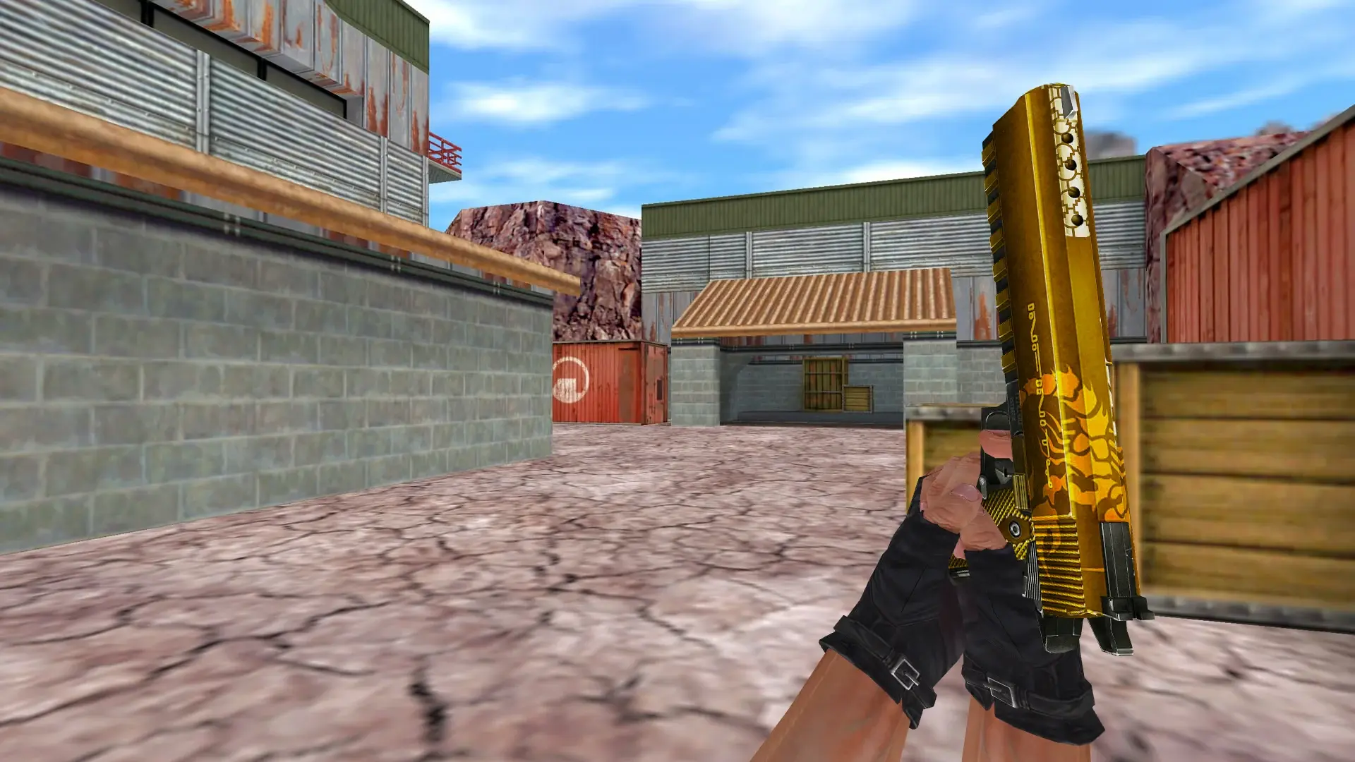 Infinity Golden Scorpion — de_nuke (first person)