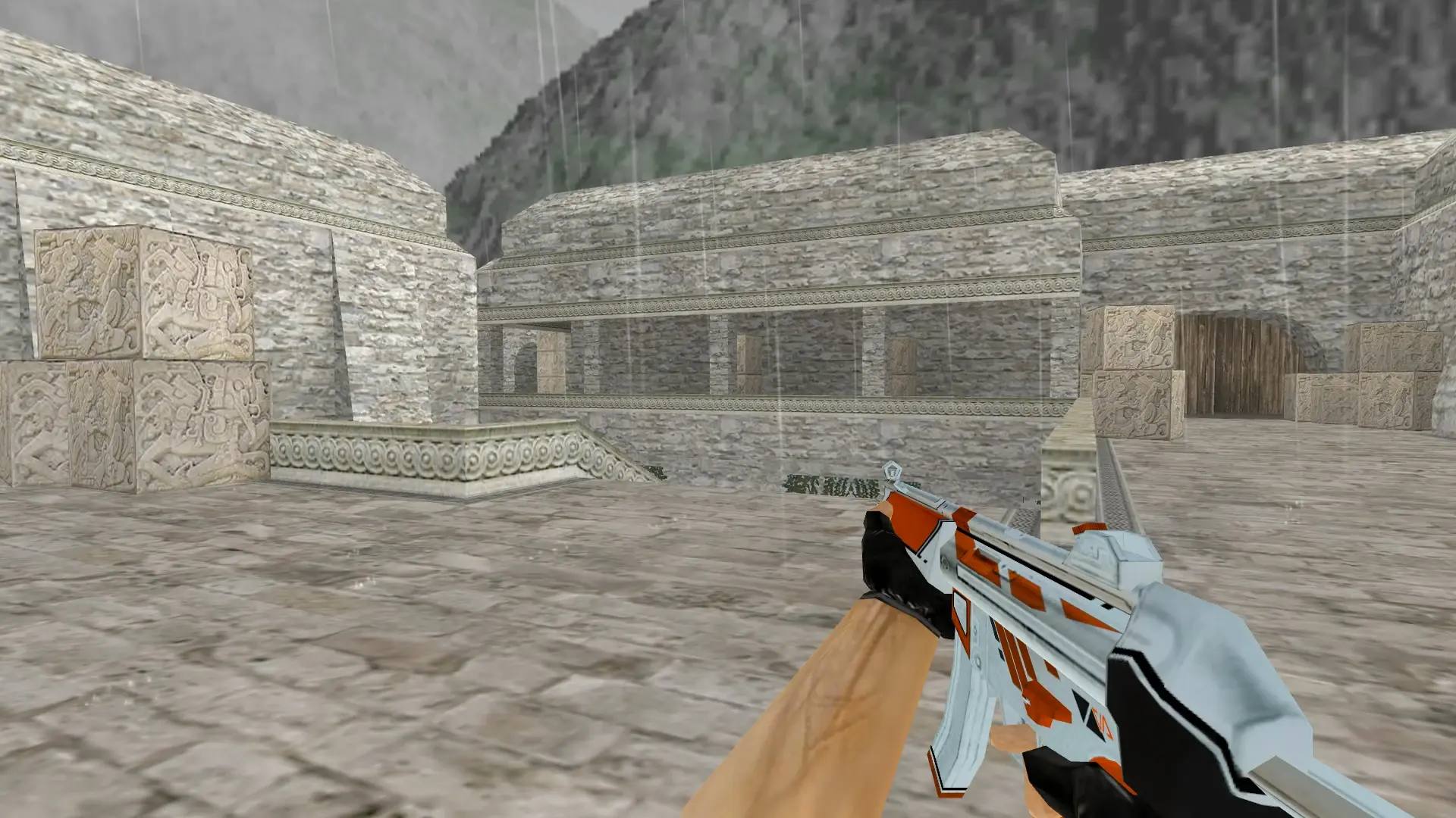 MP5 Asiimov — de_aztec (first person)