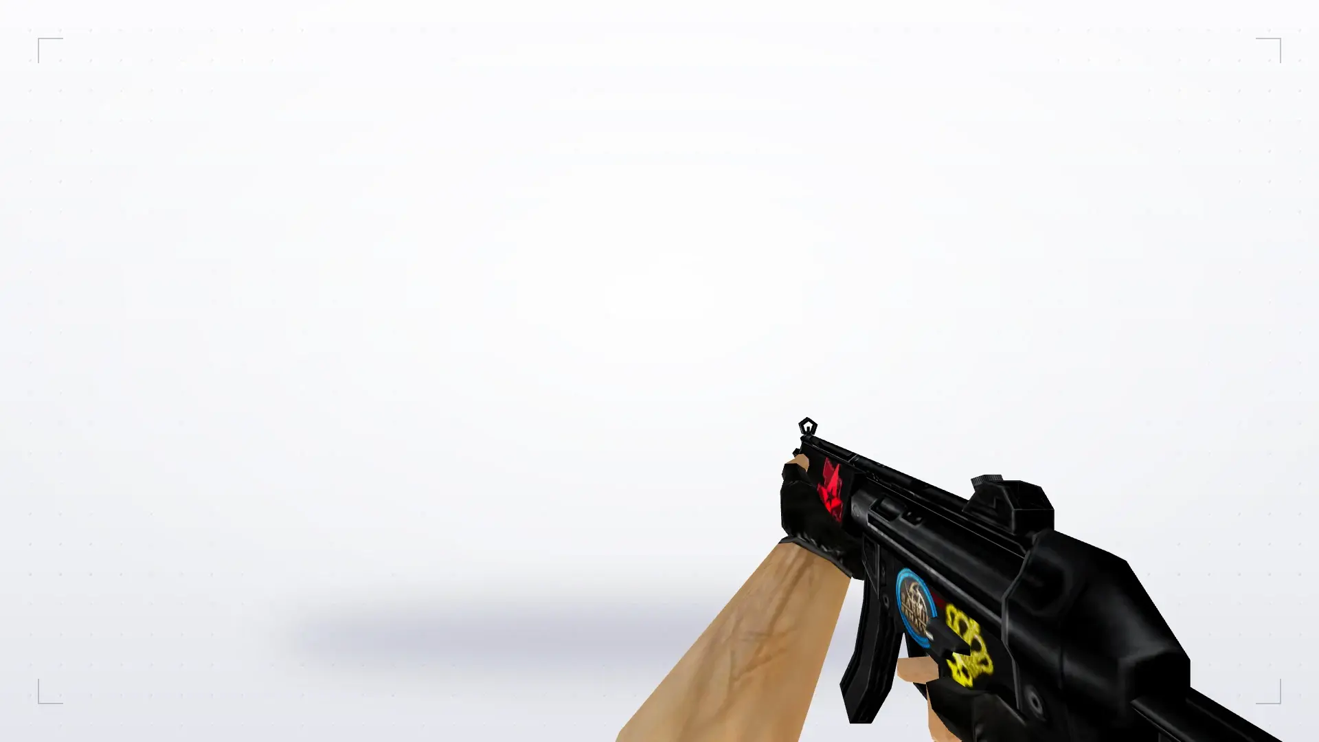 MP5 Navy with Stickers — first person