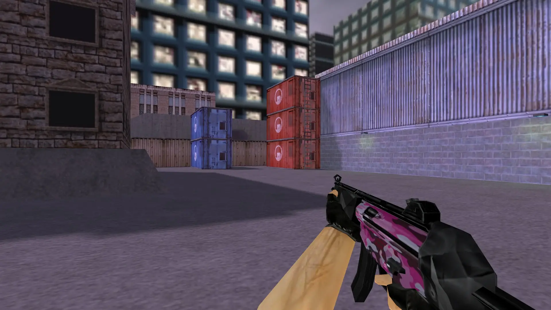 MP5 Navy Pink Camo — cs_assault (first person)