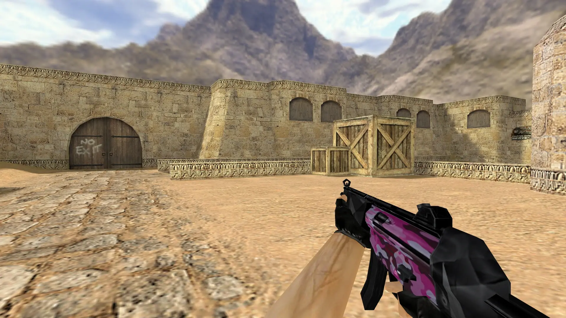 MP5 Navy Pink Camo — de_dust2 (first person)