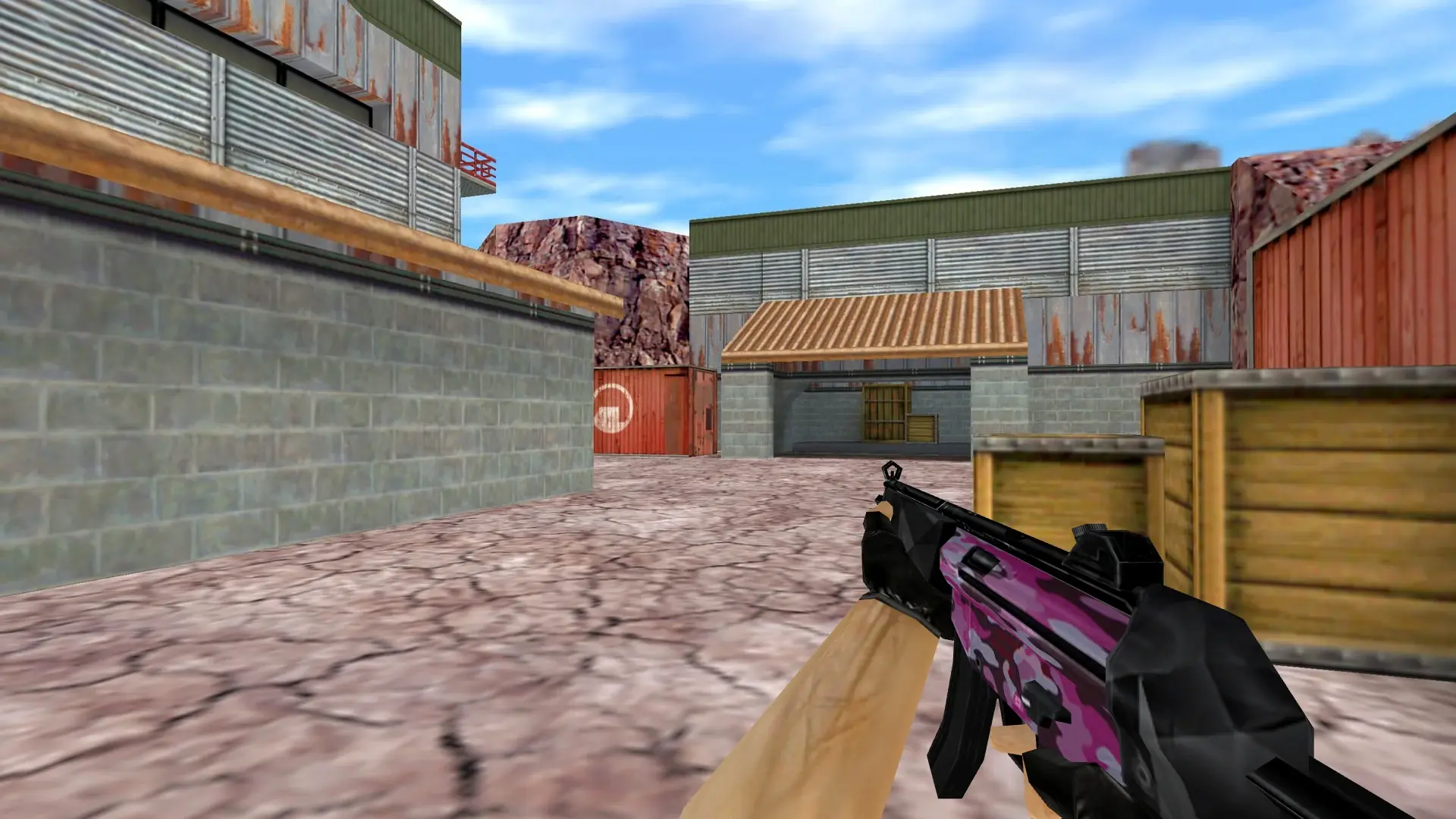 MP5 Navy Pink Camo — de_nuke (first person)