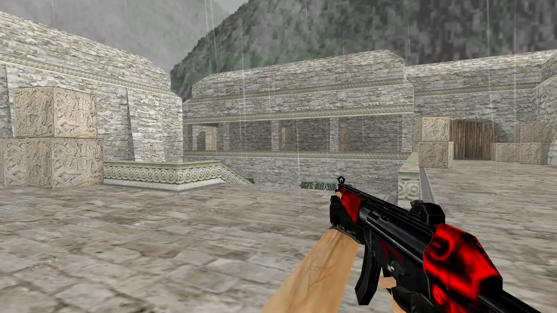 MP5 Navy Red Parts — de_aztec (first person)