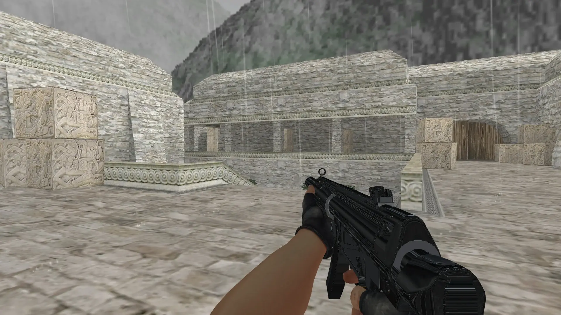 MP5-SD Chrome — de_aztec (first person)