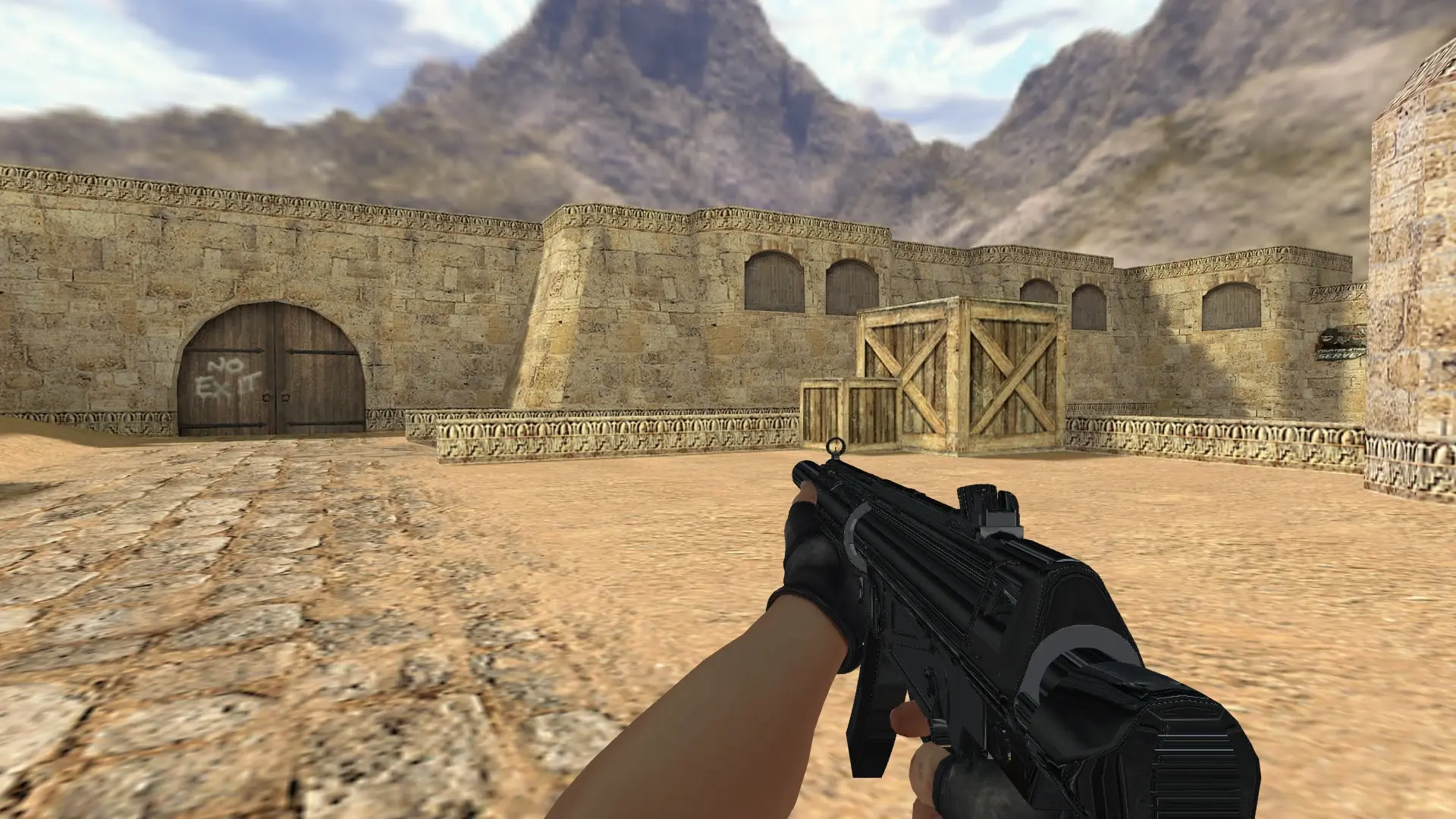 MP5-SD Chrome — de_dust2 (first person)